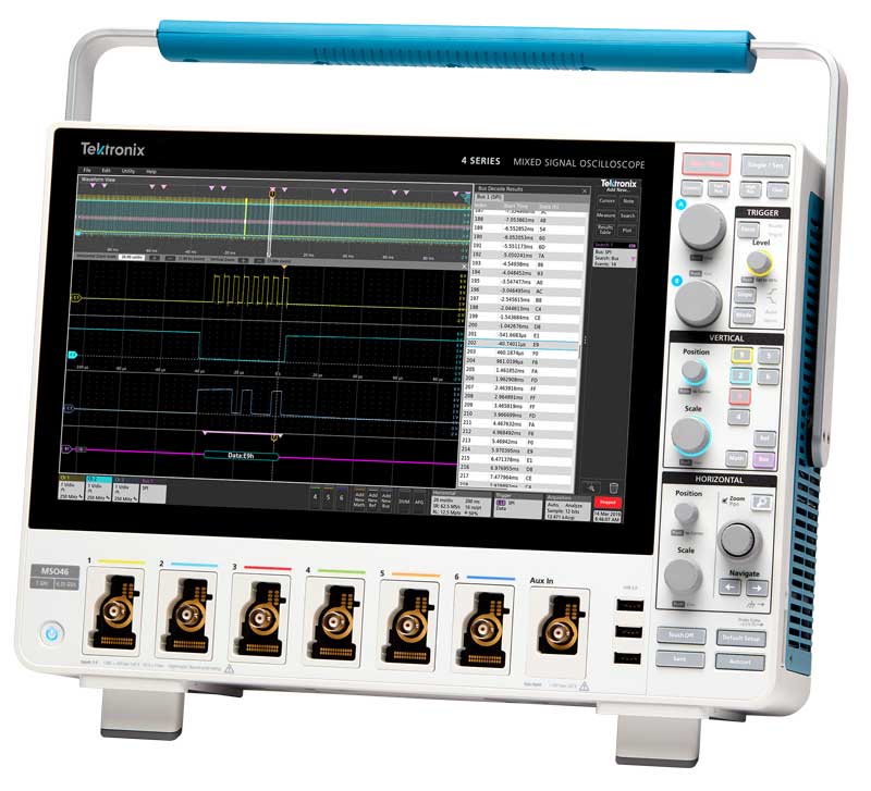 Tektronix MSO44 Mixed Signal Oscilloscope, Up to 1.5 GHz, 4 + Up to 32 Ch., 6.25 GS/s